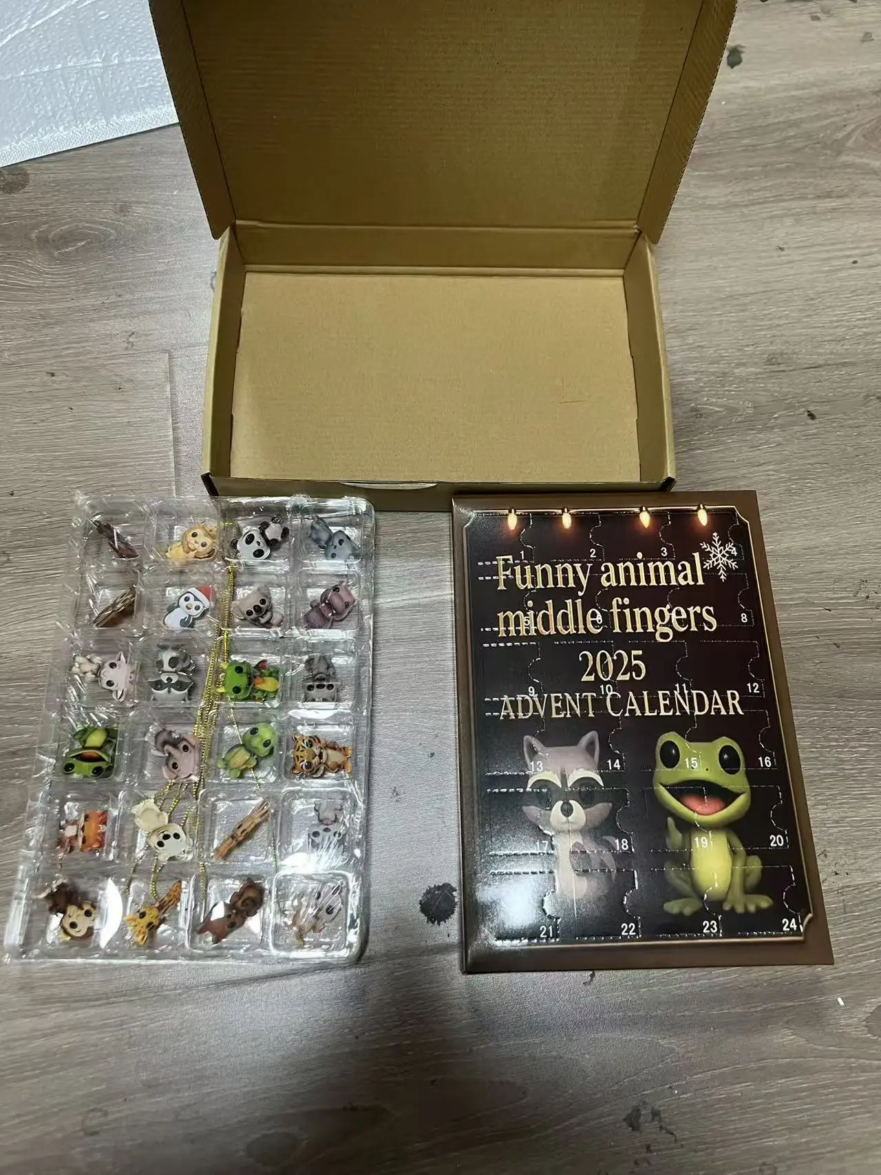 

Подвеска со обратным отсчетом для приключений с забавными животными, уникальный рождественский календарь обратного отсчета с ежедневными подарками-сюрпризом, коробка-сюрприз на Хэллоуин