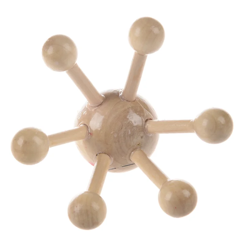 4X مكتب منزلي 6 نقاط لتخفيف التوتر معدات تدليك فروة الرأس الخشبية