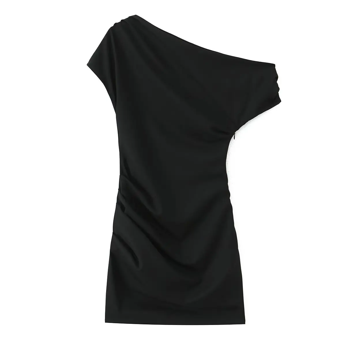 JNLEAOG خريف جديد تصميم Faion غير متماثل ort Dr Elegance Wind للسيدات قطع مستقيمة من ألياف البوليستر ort Sve Slim... #5