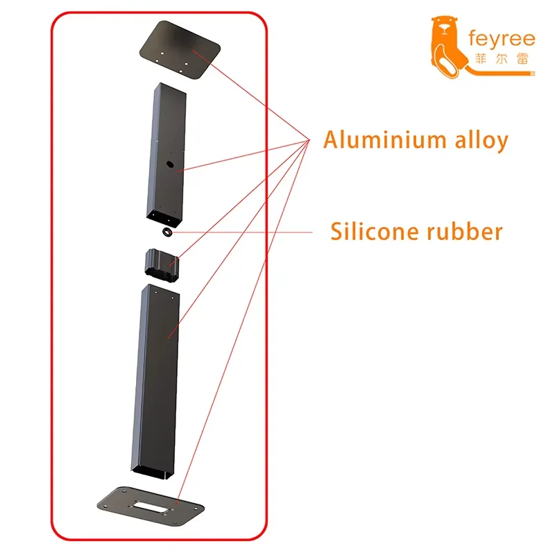 محطة شحن السيارة الكهربائية كومة آخر تستقيم آخر الحائط لشاحن Wallbox Type1 Type2 GBT TN-NACS