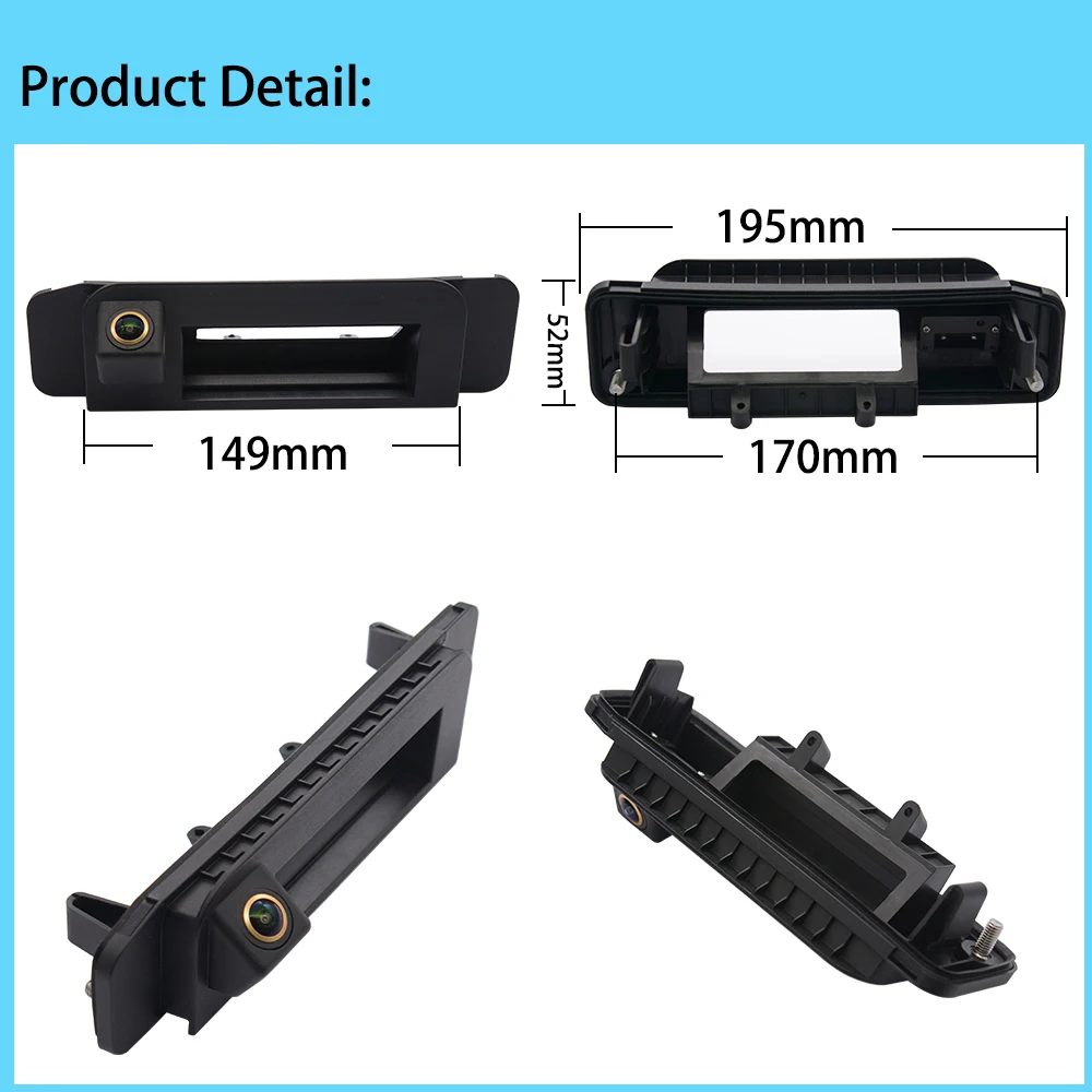 HD Trajectory 1080P Car Rear View Reverse Camera For Mercedes Benz C CLA Class W205 C180 C200 C280 C300 C350 C63 AMG 2015-2017