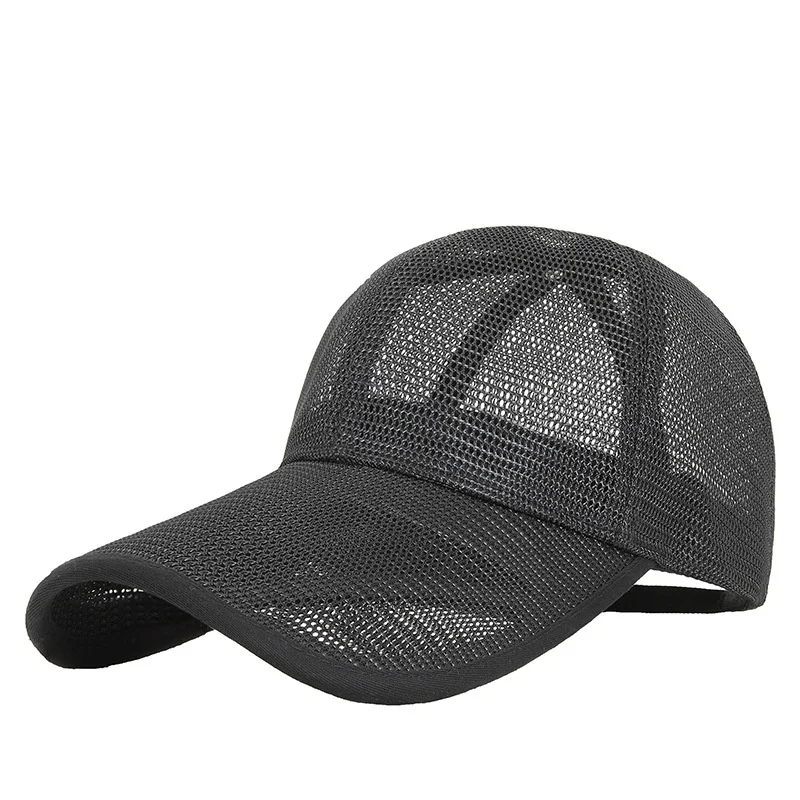 Cappello a rete da baseball con lingua lunga e taglia grande, protezione solare, lingua d'anatra