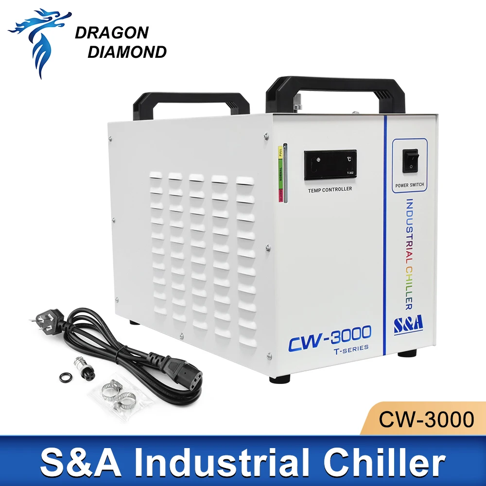 Original S&A TeYu Industrial Water Chiller CW3000 110/220V 25W 30W 40W 50W 60W 70W For Co2 Laser Engraving Cutting Machine