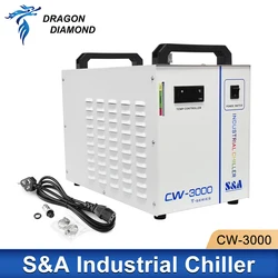 Refrigeratore d'acqua industriale originale S & A TeYu CW3000 110/220V 25W 30W 40W 50W 60W 70W per macchina da taglio per incisione Laser Co2