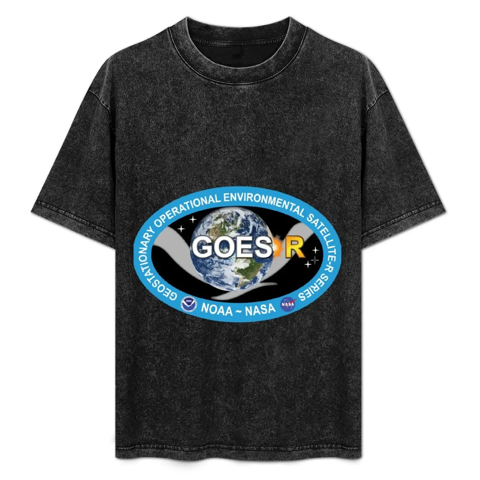 

GOES-R Logo T-Shirt shirts graphic tees new gifts and t-shirts blue lock customizeds mens cotton t shirts