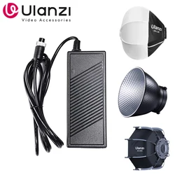 Ulanzi-difusor Reflector de montaje Bowens, accesorio de luz COB, adaptador de corriente CC, Cable tipo C para Ulani 40W 60W 100W 120W 200W COB