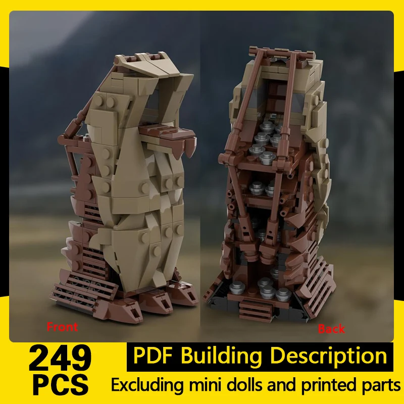 Ring Movie Model MOC Building Bricks Giant Siege Tower Equipment Modular Technology Gifts Holiday Assemble Children Toys Suit