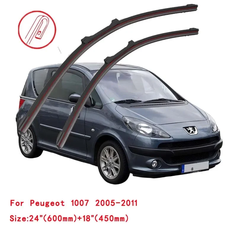 

For Peugeot 1007 2005-2011 Car Windshield Wiper Blade Front Windscreen Brushes Washer Accessories Window Cleaning Replacement