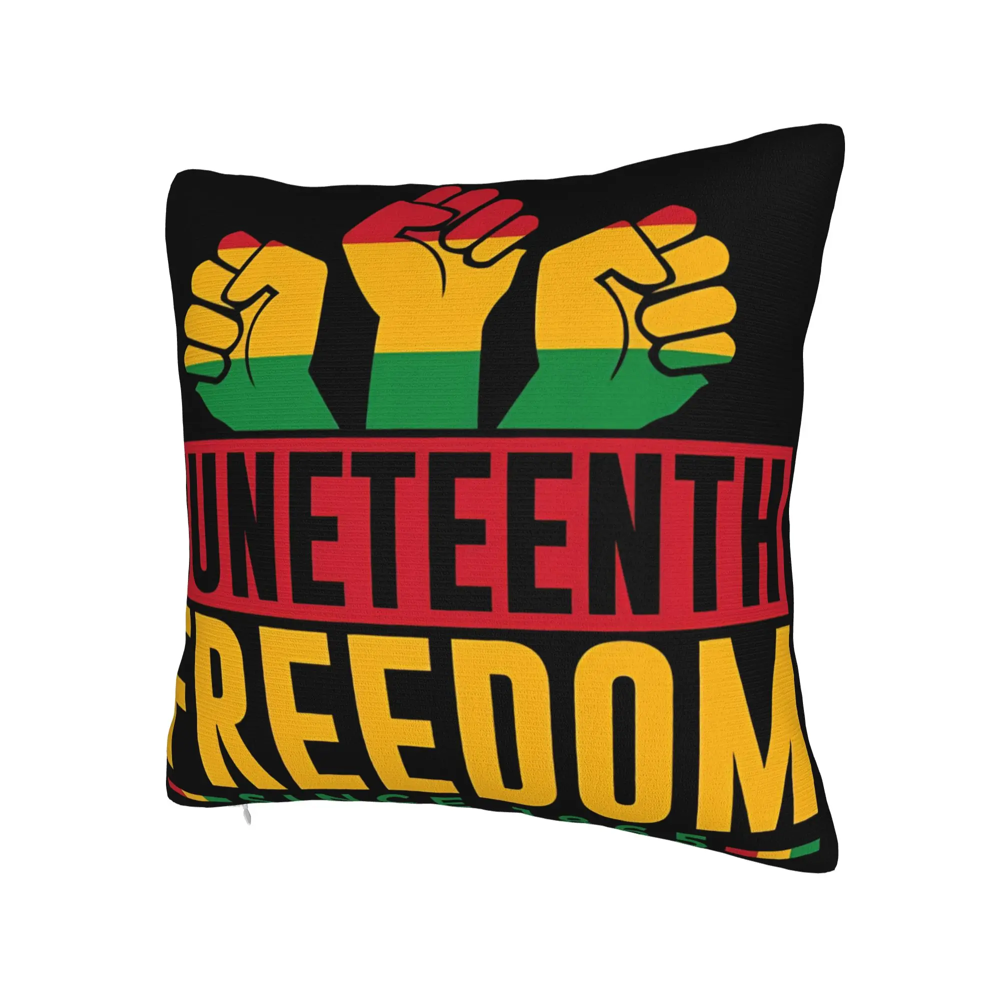 Decorative Pillow Cover Junteenth Freedom Since 1865  Merchandise Bed  Throw Pillow Case Cover Zippered Multiple Sizes