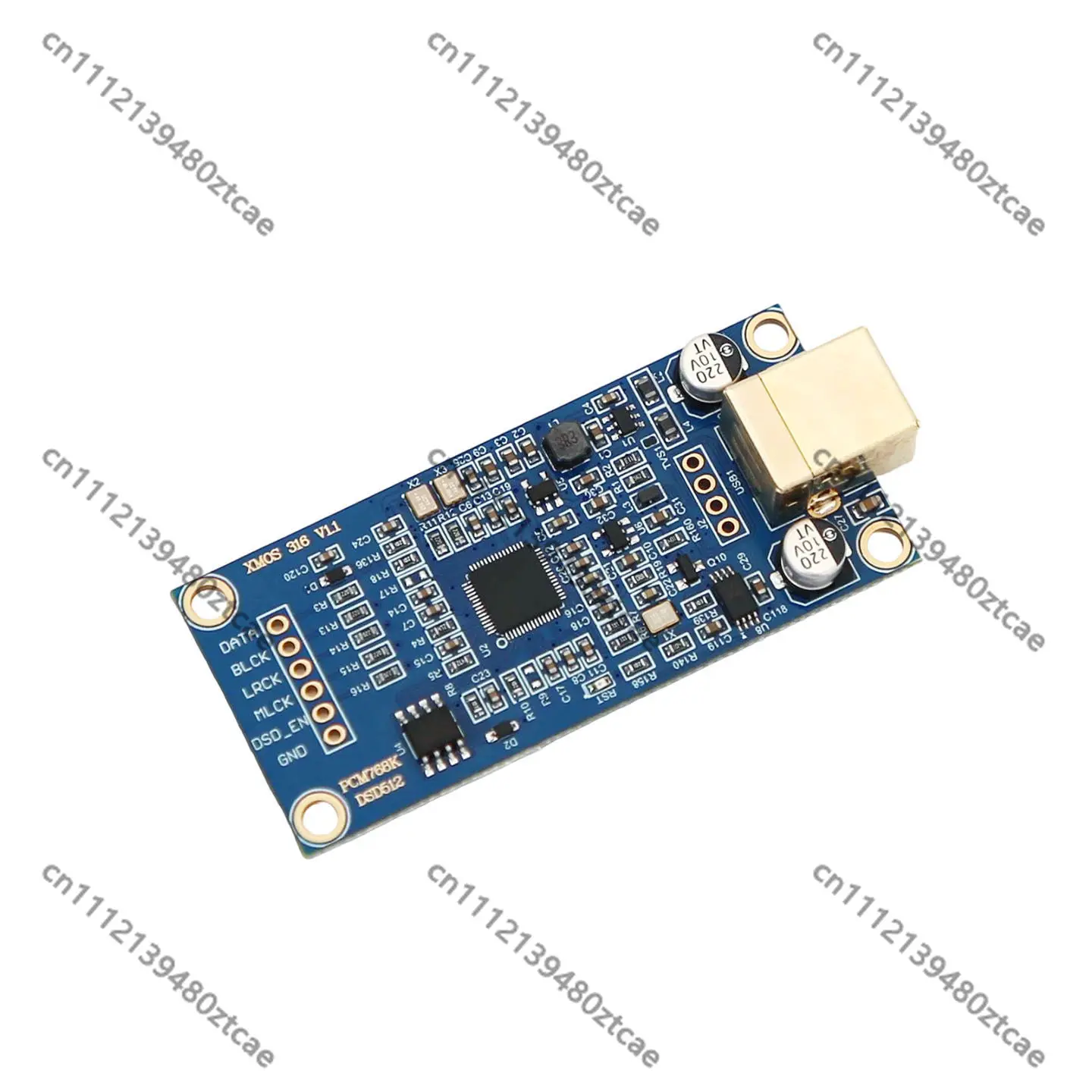 Asynchronous USB Digital Audio Interface Module Immersion Gold 4-Layer PCB HiFi DAC Upgrade Daughter Board