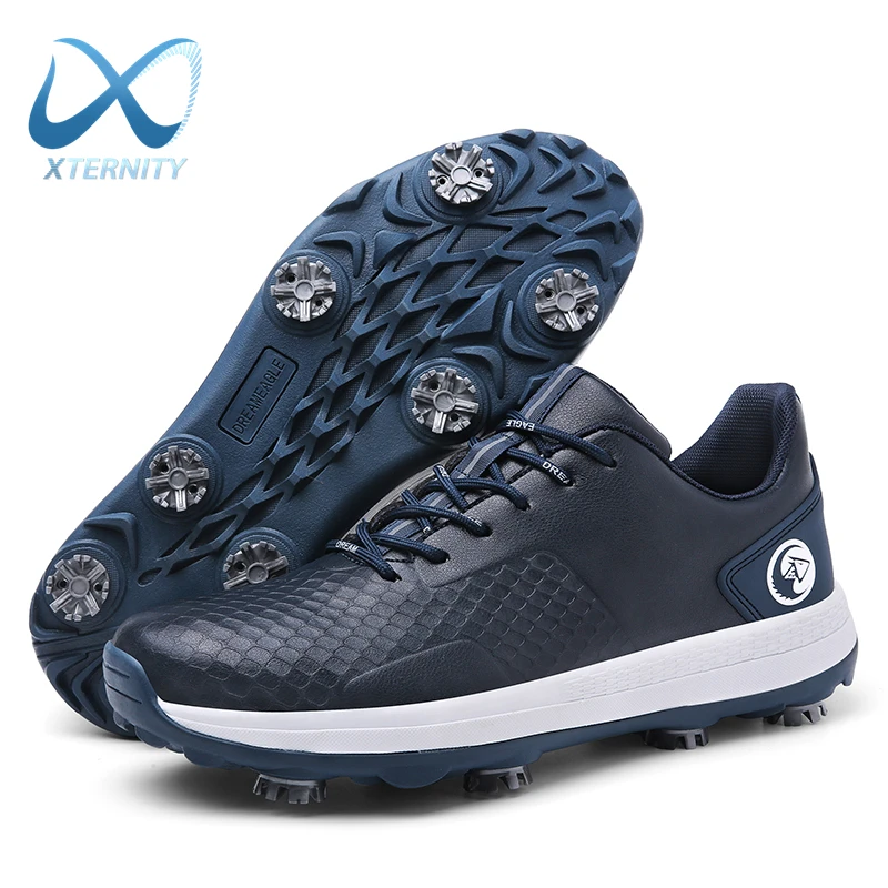 Professional Luxury Golf Shoes Outdoor Waterproof Non-Slip Golf Sneakers Men Casual Athletic Golfer Footwear Golfing Sport Shoes