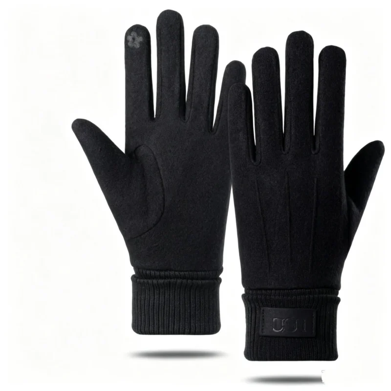 Winter Warm Touch Screen Gloves Cashmere Gloves for Women Outdoor Cycling Thick Men Gloves Cold Protection Full Finger Mittens