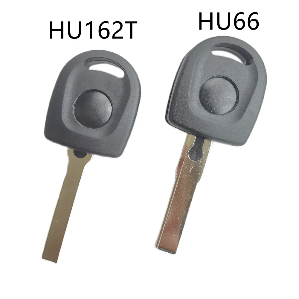 10 Uds. Funda para llave transpondedor sin logotipo hoja de cubierta HU66 funda para llave negra para Volkswagen para VW B5 Passat