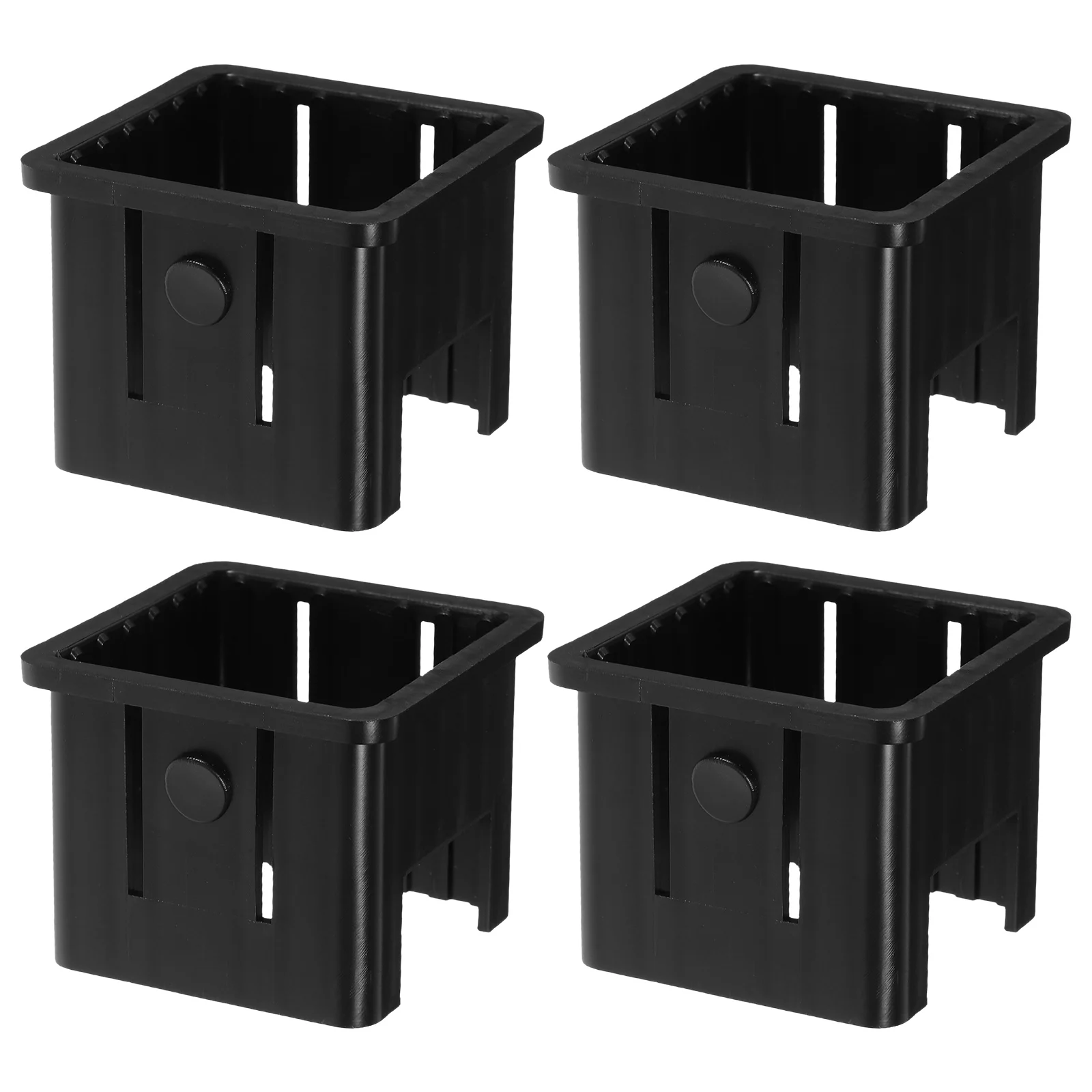 

4 pcs 50Mm To 40Mm Plastic Square Tube Inserts Sleeve Converter Inner Adapter For Fitness Equipments Durable Stability