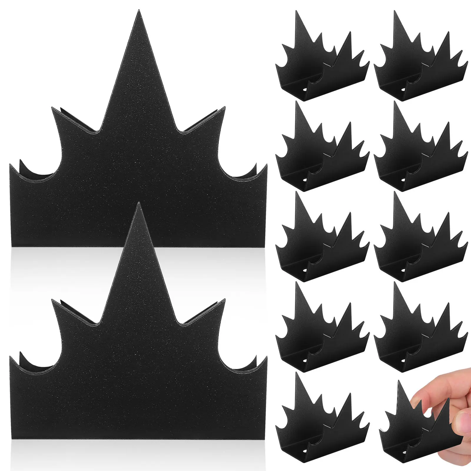 

1 Set Spikes Decorative Wall Spikes Metal Anti Climbing Sturdy Durable Spike Supply For Gate Yard Wall Spike Garden Fencing