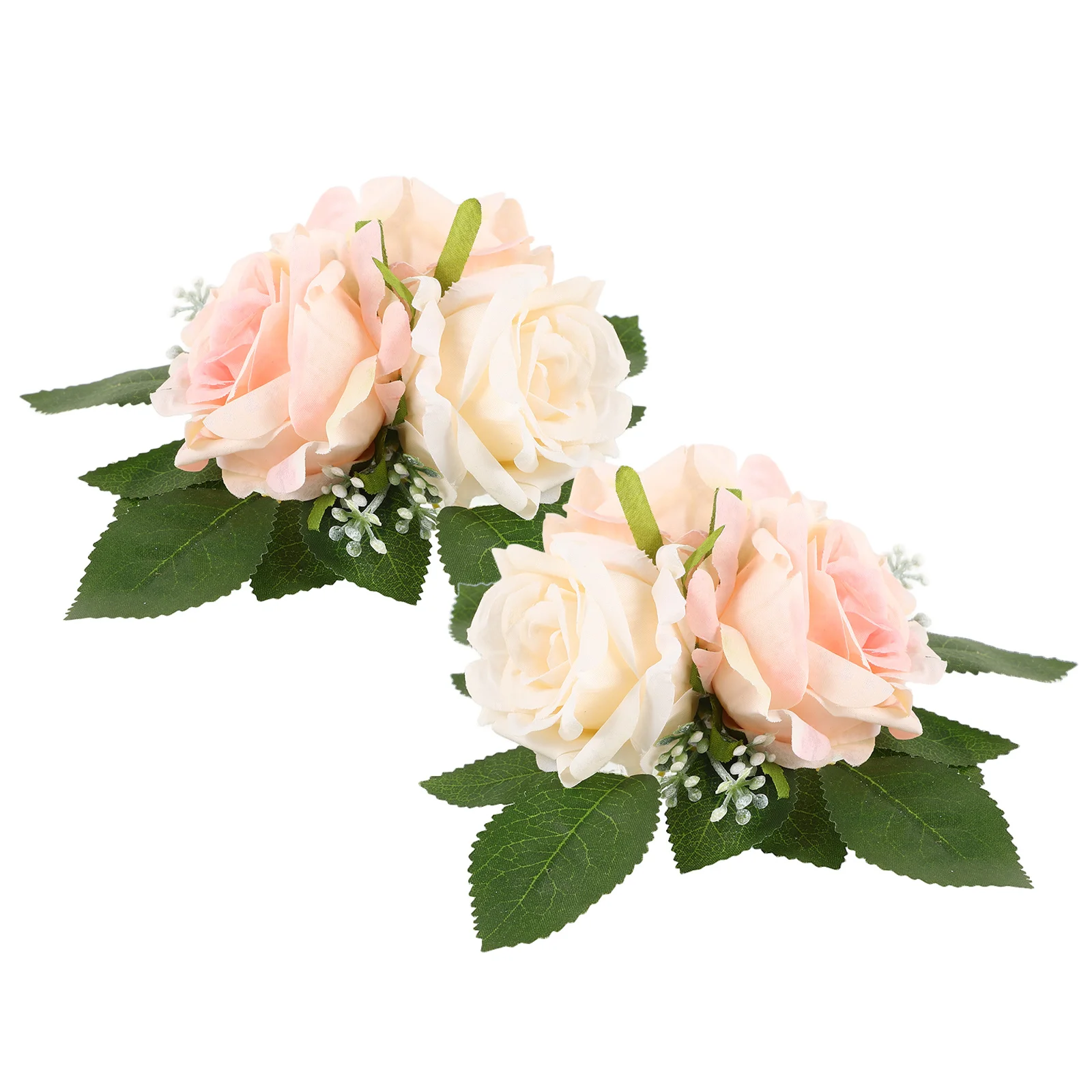 

2Pcs Artificial Flowers Wedding Decoration Romantic Roses Heads Cake Table Centerpiece Faux Flower Valentine's Day
