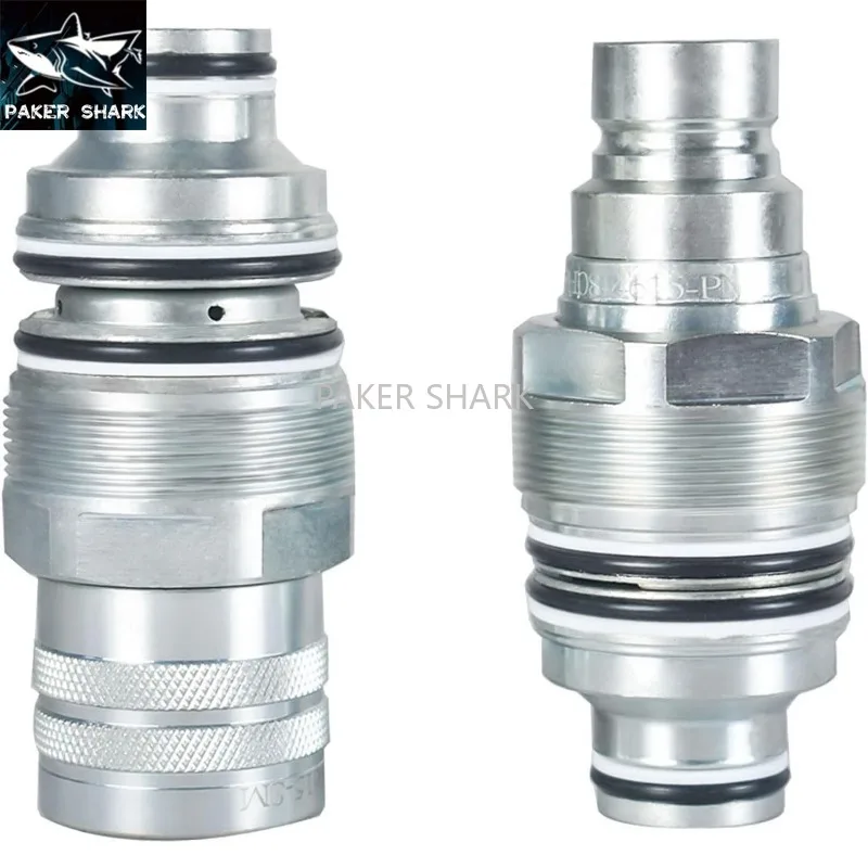 

6679837 6680018 For Bobcat S130 S150 S160 S175 Hydraulic Quick Connect Coupler Thread S205 S220 S250 S300 Flat Face Coupler Kit