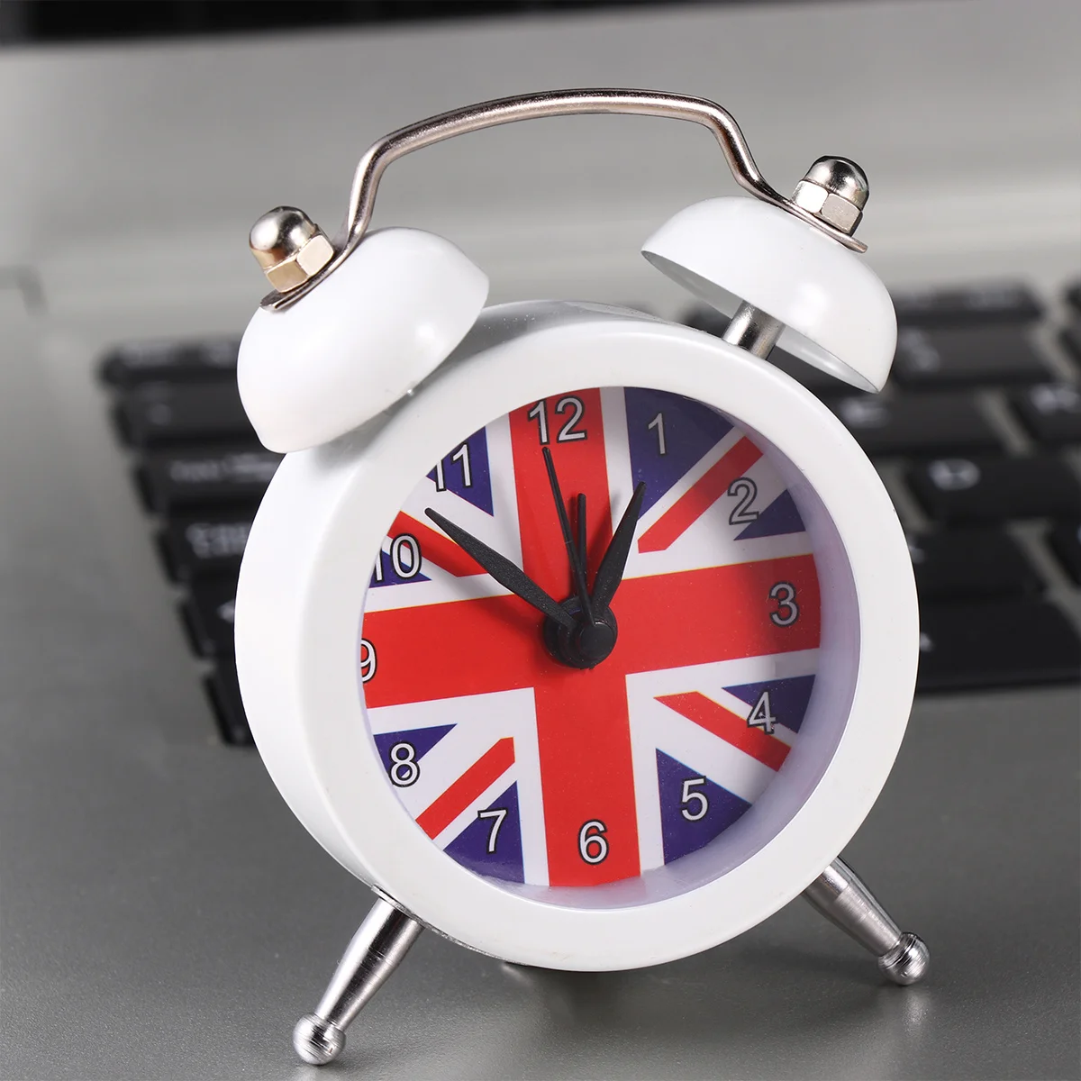 

BUTIFULSIC 1PC Kids Alarm Clock Simple Mini Desktop Bedside Metal Student Timepiece for Children