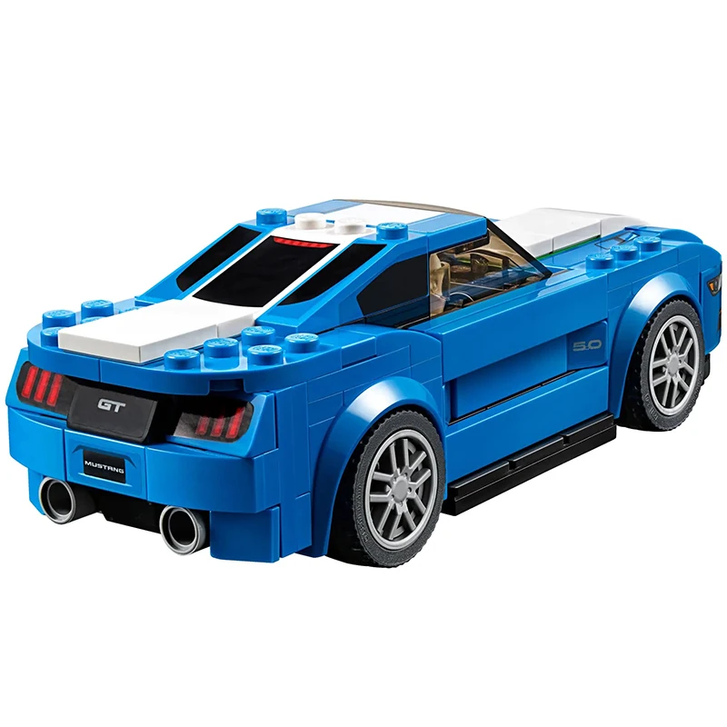 Super Racing Corvette Building Blocks Technical Ford Mustang GT Speed Champion Racers Car Model Bricks Toys For Boys Kids Gifts