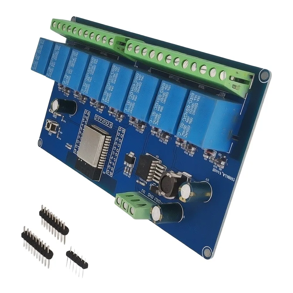 8-channel 5V Relays Providing Switch Signal Outputs For Controlling Loads Rated At AC 250V/DC 30V For IoT Automation Equipment