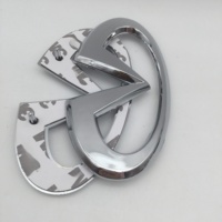1pcs 3D ABS chrome 123*65mm forInfiniti Car Emblem Rear Tail Bumper Trunk Sticker Badge Decal styling auto Accessories