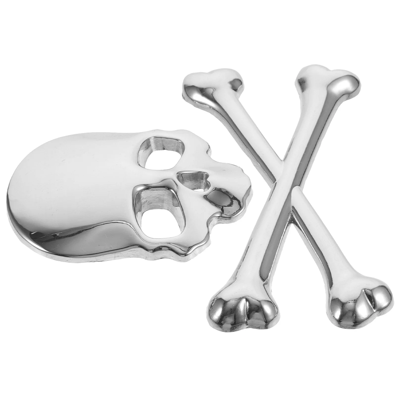 

Металлический значок автомобиля с черепом, серебряный цинковый сплав, 3D дизайн летучей мыши, наклейка на автомобиль, мотоцикл, наклейка, прочный стильный автомобильный логотип