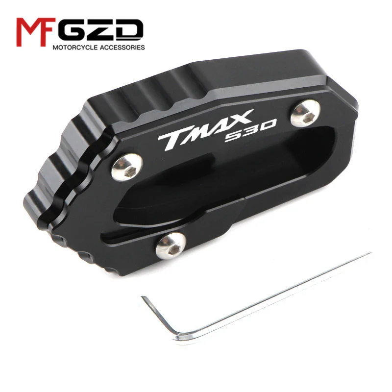 For TMAX530 DX SX 2017-2019 TMAX560 2020-2023 Motorcycle CNC Kickstand Side Stand Extension Enlarger Support Pad tmax