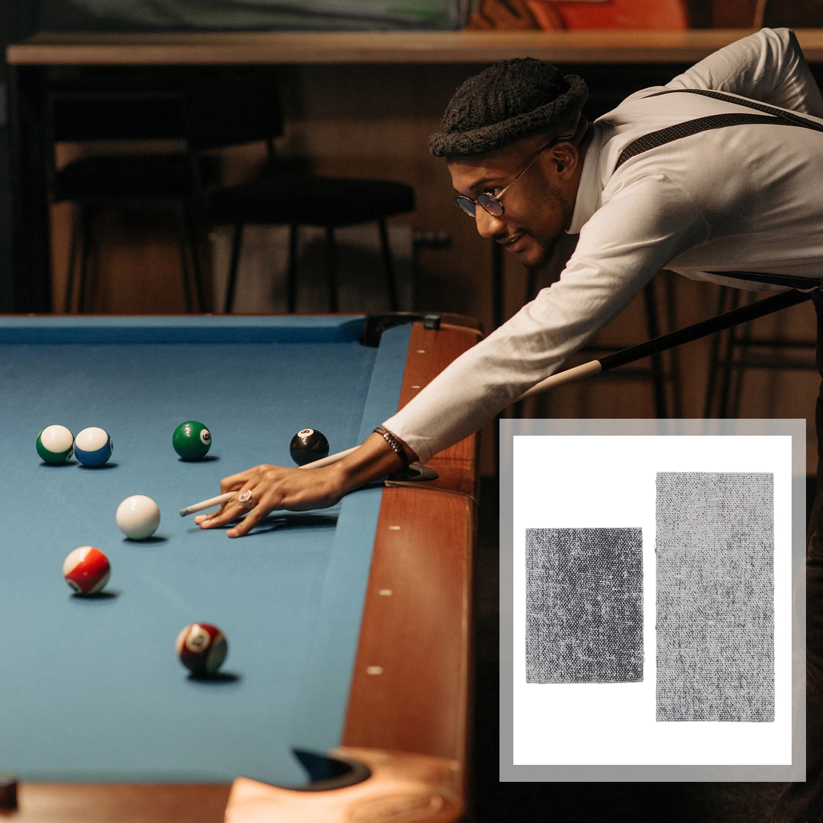 

12 Pcs Billiard Accessories Ball Drop Track Pool Table Billiards Collection Weight Ring