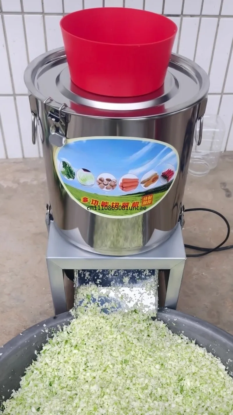 Commercial Electric Vegetable Crusher Multifunctional Vegetable Stuffing Machine for Farm Feeding and Restaurant Use