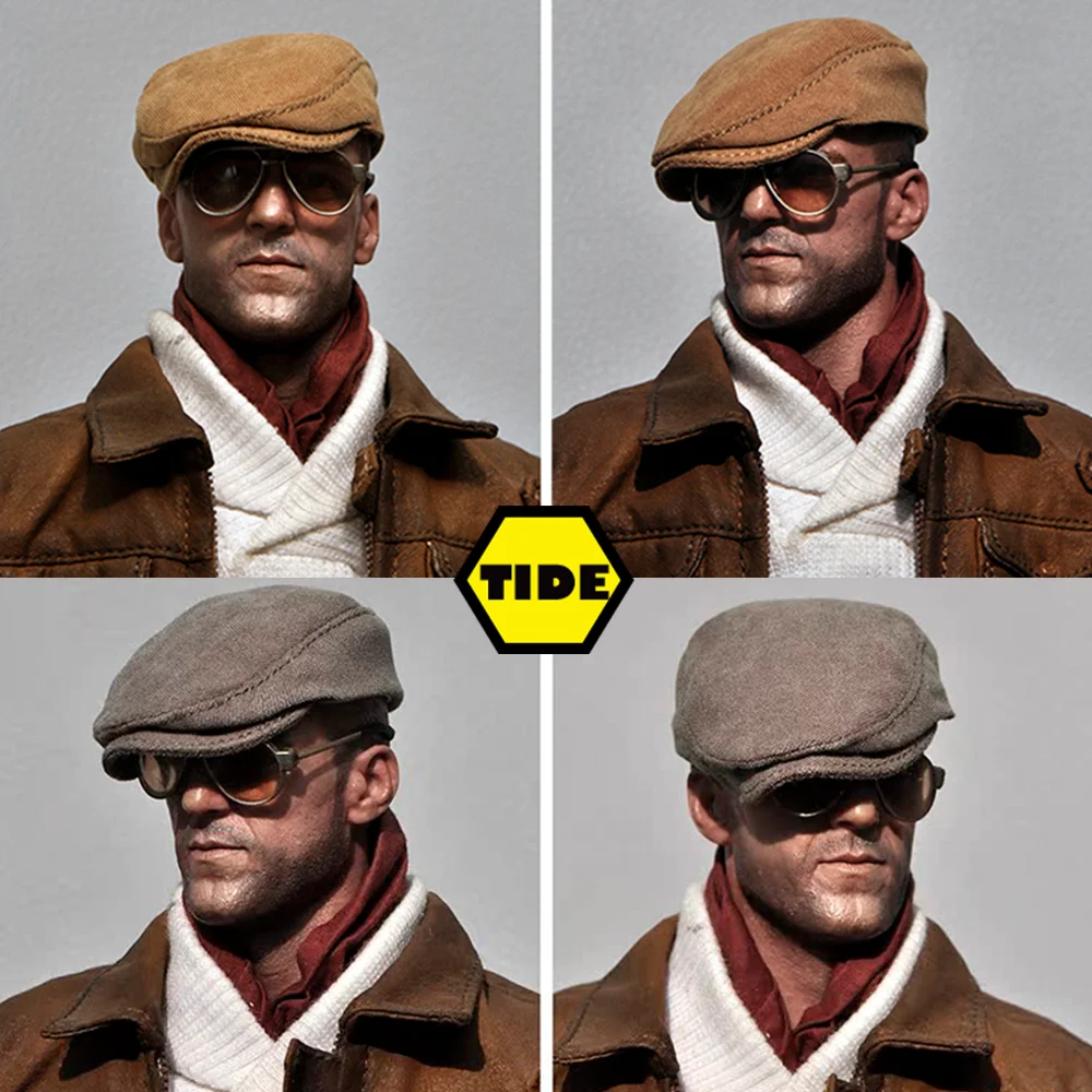 1/6 Scale Men Accessory Retro Peaked Cap Mini Model Male Painter Beret Hats British Trendy Hat For 12Inch Action Figure Doll Toy