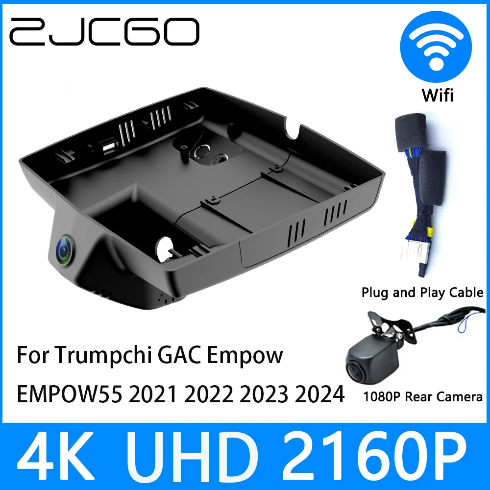 

ZJCGO Dash Cam 4K UHD 2160P Car Video Recorder DVR Night Vision for Trumpchi GAC Empow EMPOW55 2021 2022 2023 2024