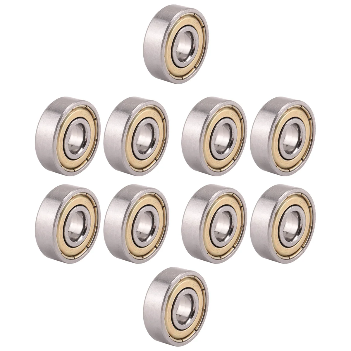 FLLF 10pcs 8 x 22 x 7mm Rodamentos para scooter de skate Rodas ABEC-5 608ZZ