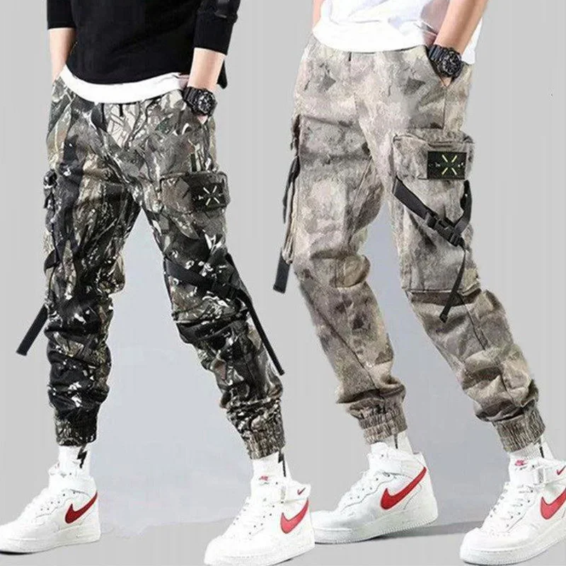 Streetwear Jogging Pants Men Harajuku Winter Spring Hip Hop Cargo Japanese Style Trousers Casual Techwear Male\'s Sports Suit