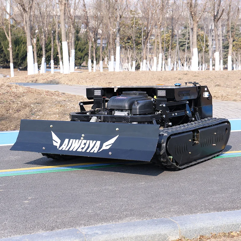 Customized Tracked Remote Control Lawn Mower Petrol Engine Self Propelled Hillside Mower  Lawn Mower 4 Stroke