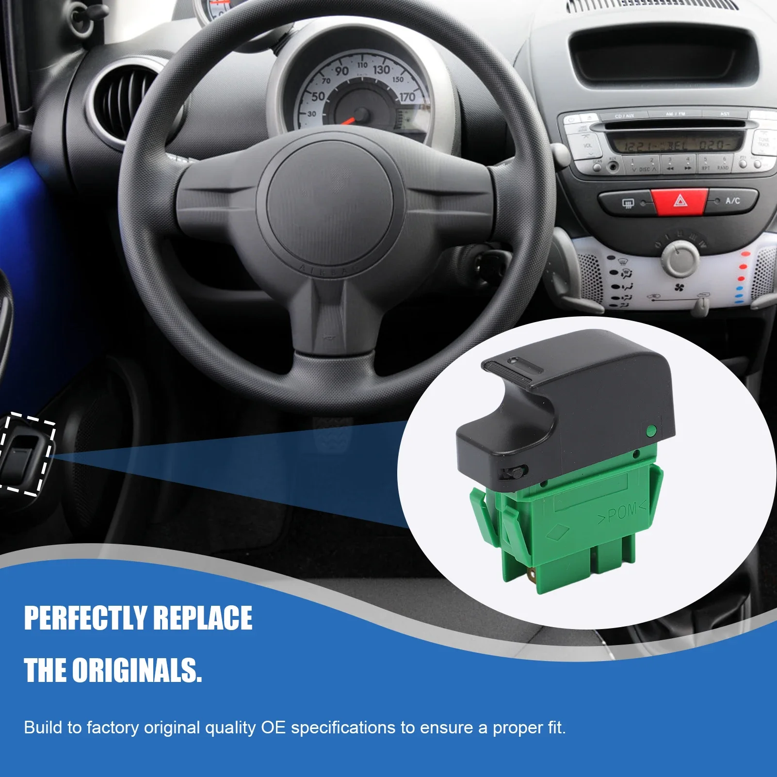 Przełącznik elektrycznego okna elektrycznego 6554.KZ 84810-0H010 do Citroen Peugeot C1 107 1007 2005-2014
