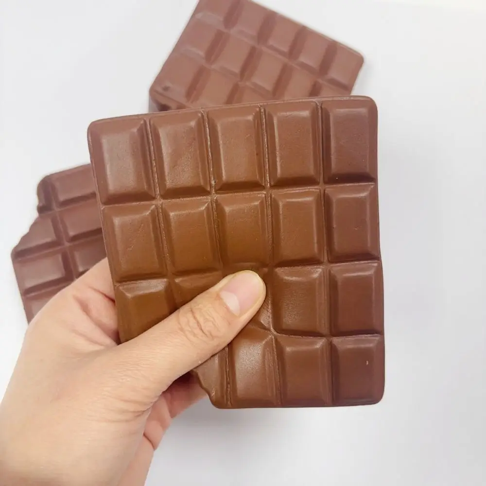 Hand Relax Simulation Bread Squeeze Food Shape Slow Rebound Bread Squeeze PU Pinch Chocolate Sensory Fidget Birthday Gift
