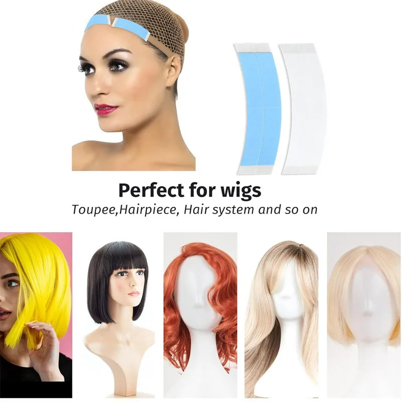 36pcs Wig Tapes for Lace Wigs, Invisible Waterproof Double Side Tape for Wigs Lace Front Wig Tape Toupee Tape Strips Wig Lace Ta