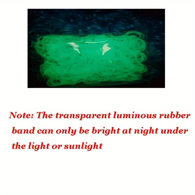 発光蛍光織機バンドセット、DIYブレスレット作成キット、カラフルなラバースターターキット