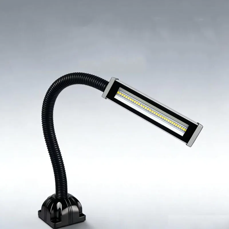 10W LED Gooseneck Lamp 500mm Arm IP67 Waterproof Oilproof Dustproof Full Metal Body AC90-240V CNC Lathe Machine Work Light