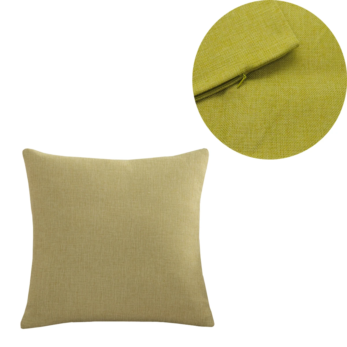 Effen Kleur Sierkussen Cover 30X50/40X4045X45/40X60/50X50/55X55/60X60 Gezellig Linnen Thuis Slaapkamer Huis Kantoor Vierkante Kussensloop
