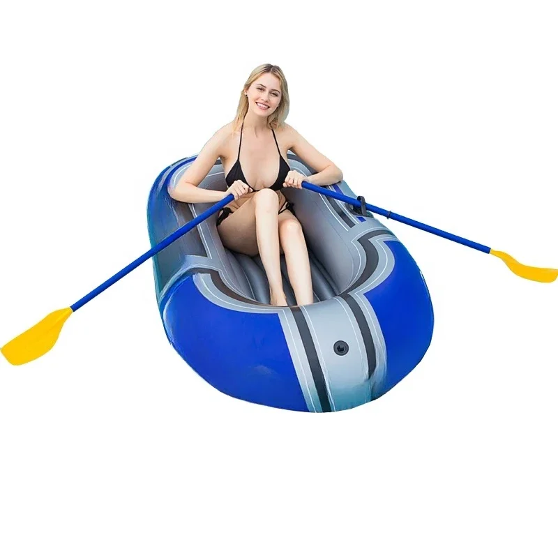 Hot Sale Portable PVC Inflatable Raft 1 Person Travel and Leisure Camping Fishing Boat for Lake Water Sports