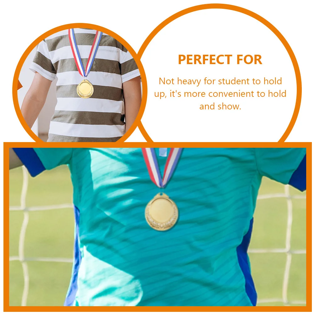 

20pcs Creative Sports Medals For Students Reward Contest Competition Durable Decorative Metal Home Desktop Party Favors