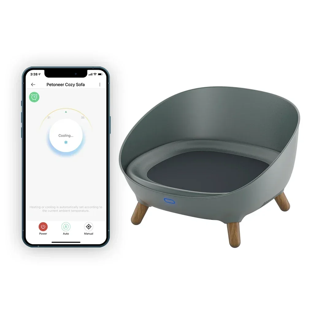 Custom Cozy Pet Bed Cute Cat Furniture WiFi Smart Climate-Controlled with Cooling & Heating, App Remote Manage