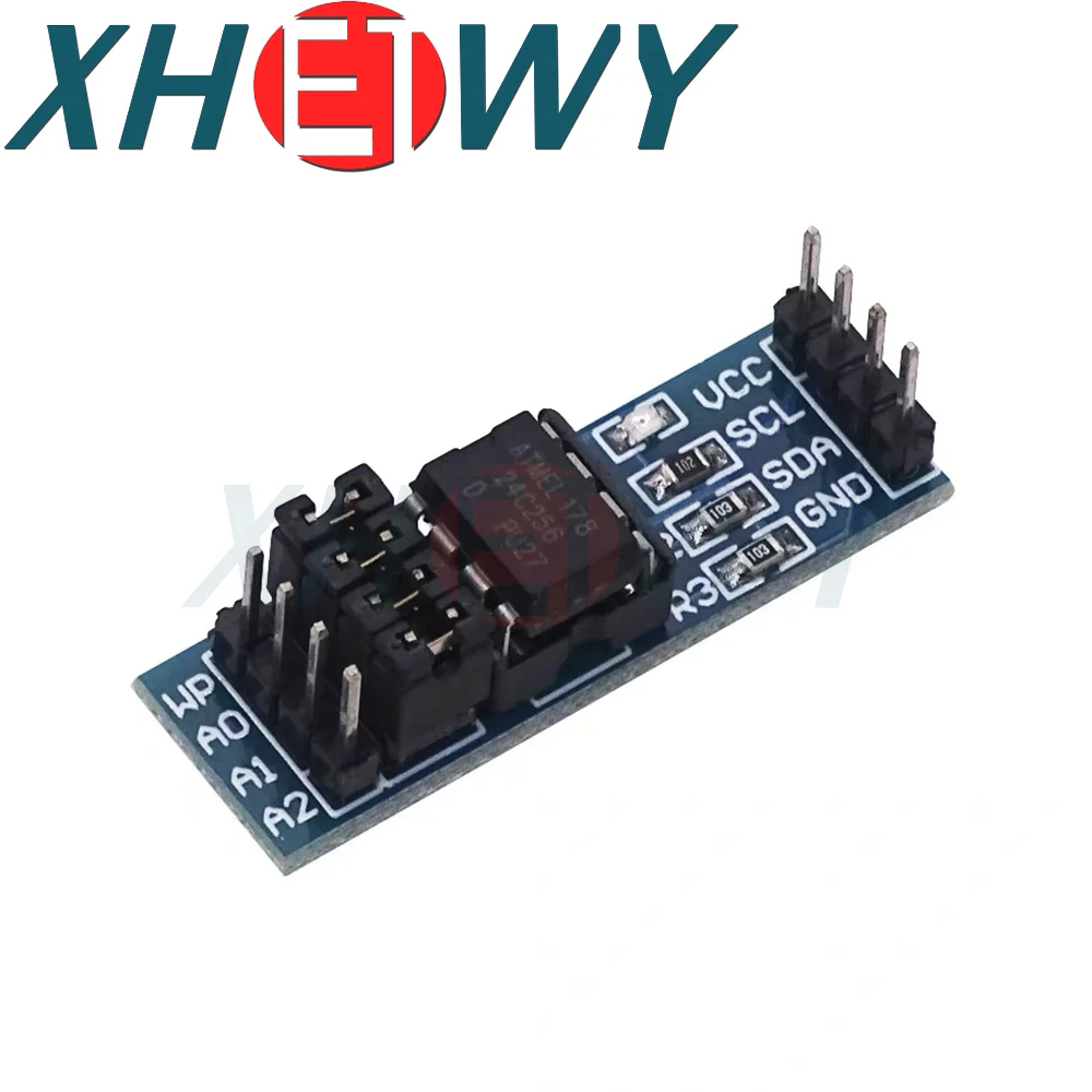 Interfaz I2C EEPROM, módulo de almacenamiento IIC, desarrollo de microordenador de un solo Chip, coche inteligente AT24C01/02/04/08/16/32/64/128/256