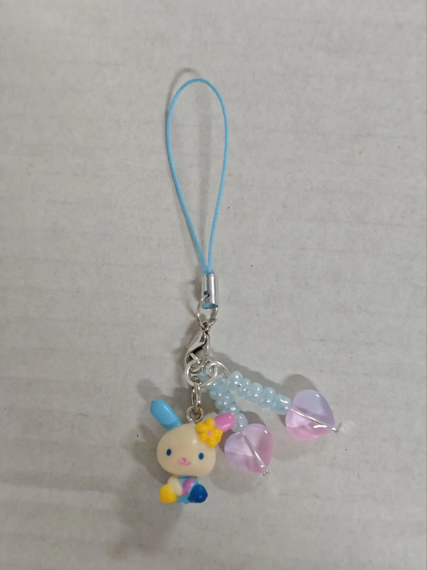 Cute Usahana Cherry Beads Strap Bead Keyring Mascot Keychain Keyholder Mobile Phone Chain Bag Pendant Toy Gifts