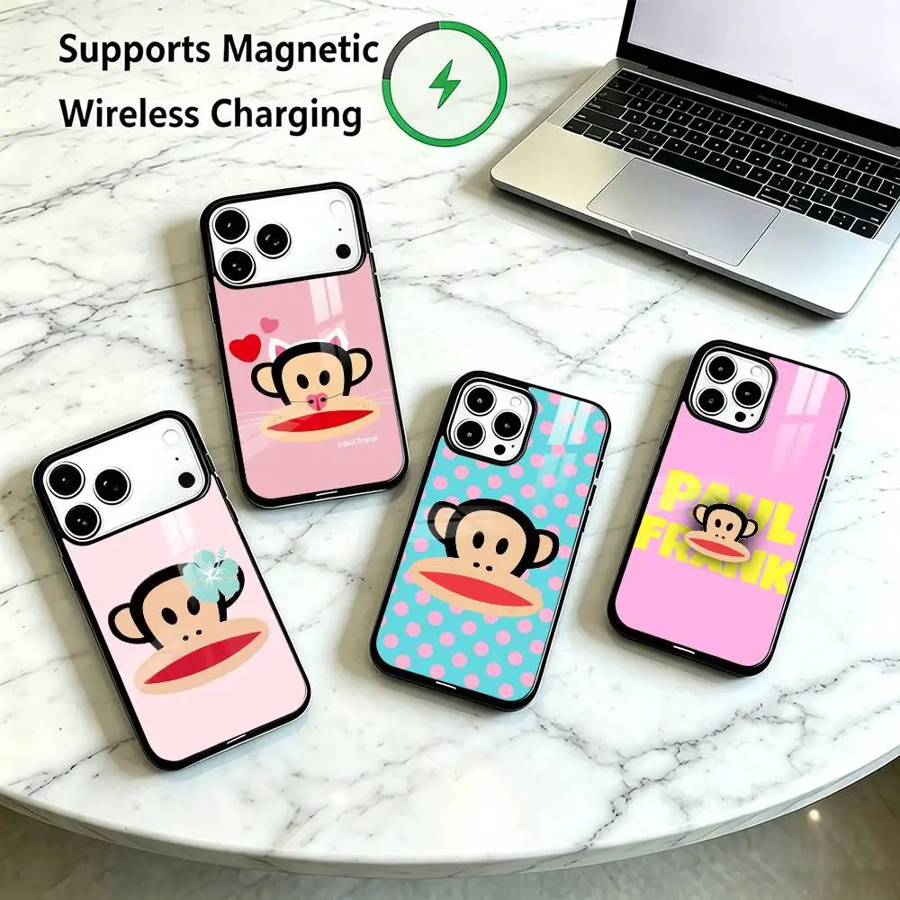 P-Paul Frank Fashion  Phone Case For iPhone18 17,16,15,14,13,12,11 Plus,Pro Allows magnetic wireless charging Gift