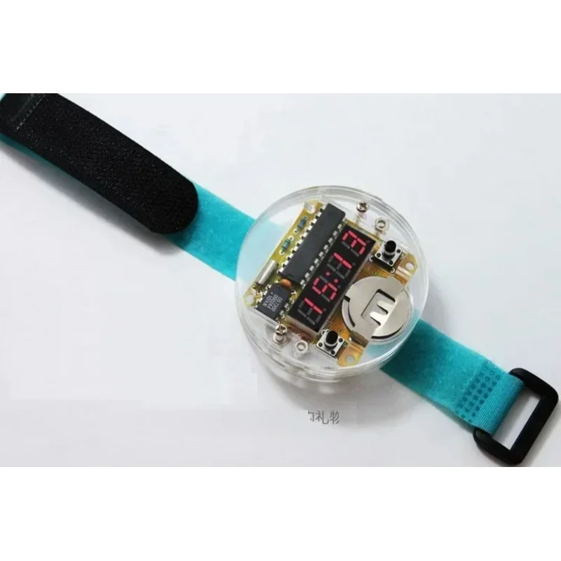 DIY Kit Digital Watch Electronic Clock Single-chip LED Digital Electronic Watches Clock Module LED With Cover For arduino NEW