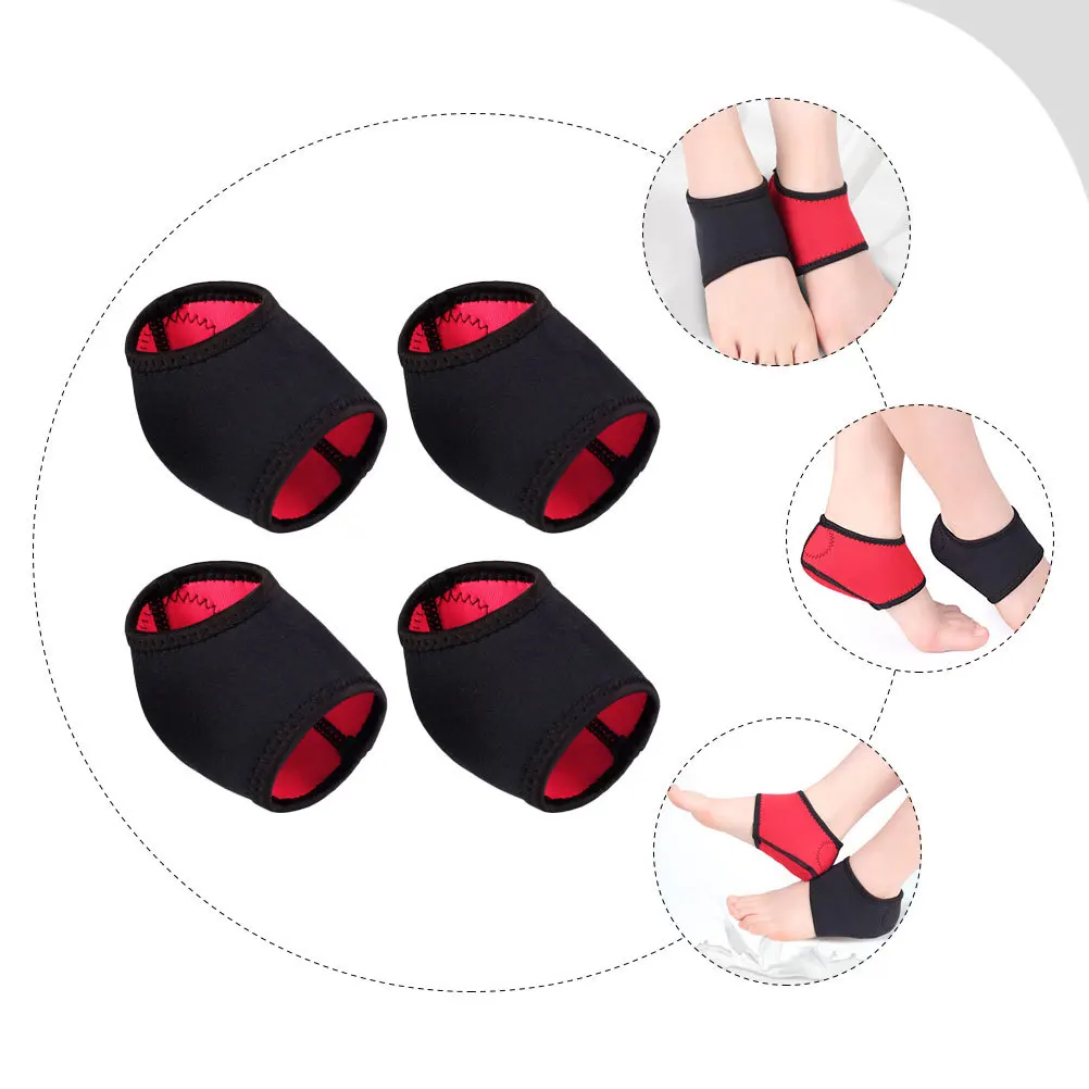 

2 пары защиты пятки, приятные для кожи, нескользящие, дышащие, подушечки для лодыжки, амортизирующие защитные чехлы для пятки, облегчение боли, поддержка