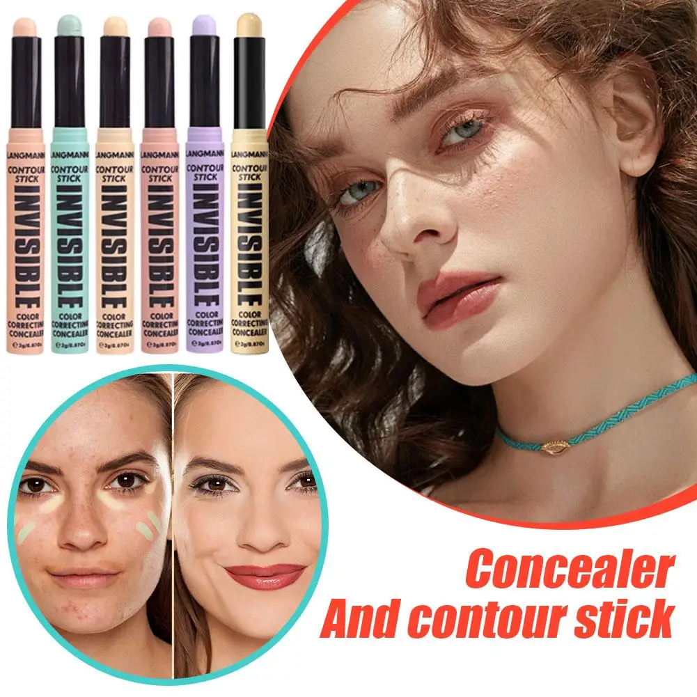 Full Cover Concealer Stick V-face Shaping Contour Pen Acne Moisturizing Dark Concealer Long Cosmetics Cover Circles Lasting D8P5