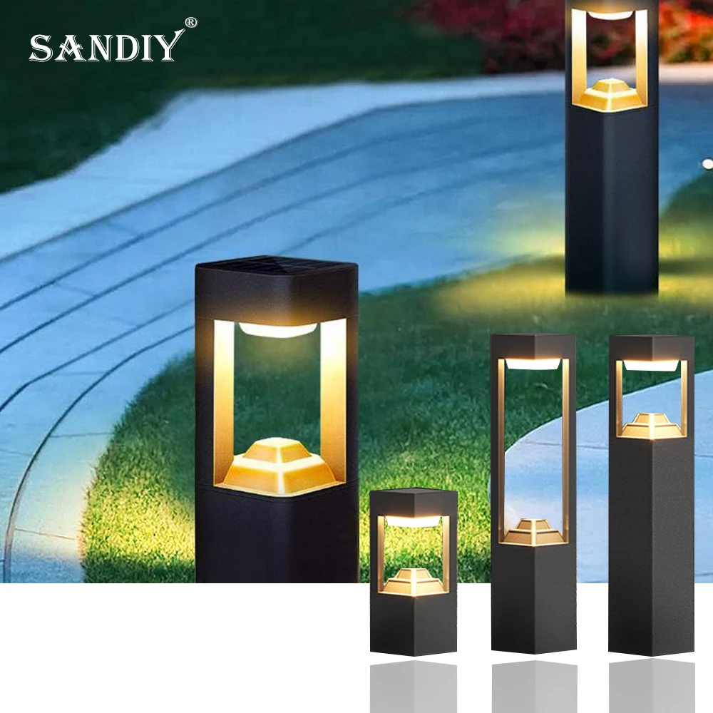 

SANDIY Waterproof ground light Outdoor Garden Garden Corridor Street Light Solar Garden Light Outdoor Lawn Light
